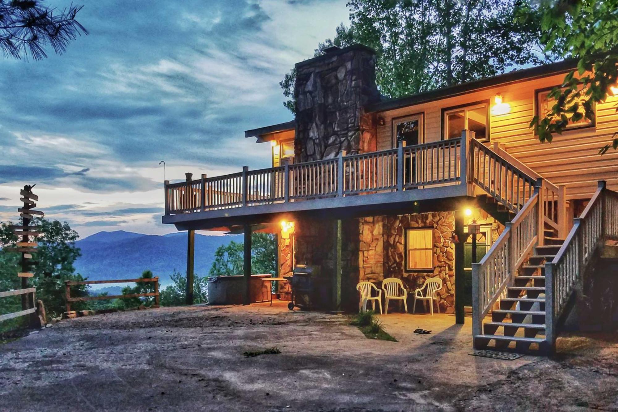 Secluded Mountain Home With Stunning Views And Deck! Брайсон-Сити Экстерьер фото